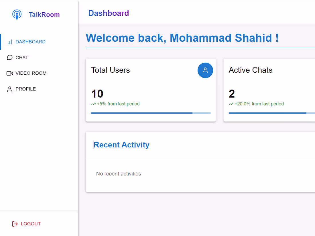 Cover image for TalkRoom 🗨️ - Real Time Chat Application