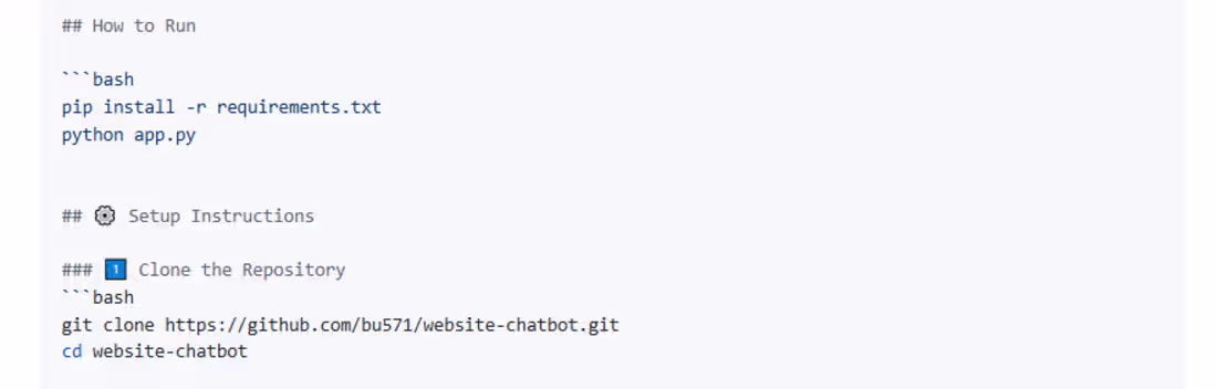 Cover image for Website chatbot(RAG)