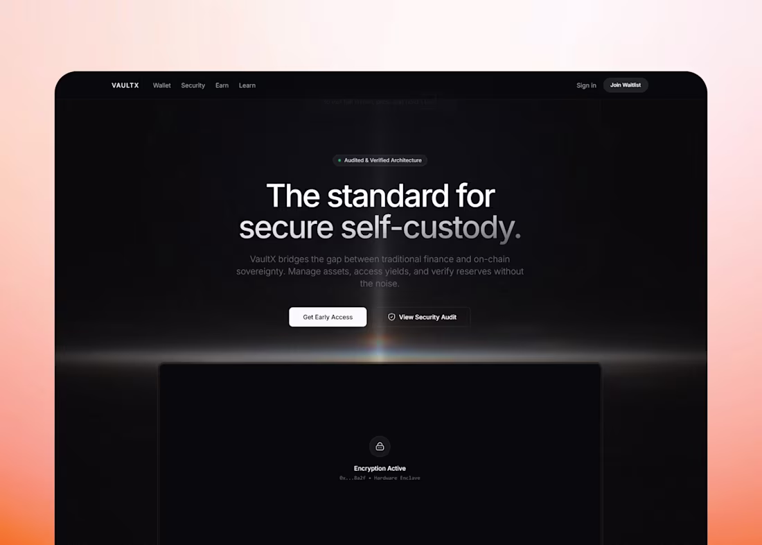 Cover image for WIP for crypto brand landing page ✌️
