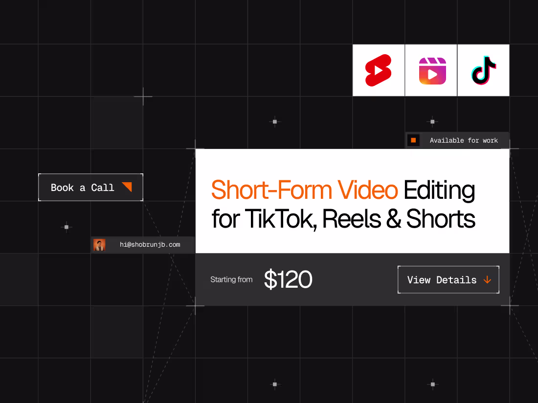 Cover image for Short-Form Video Editing for TikTok, Reels & Shorts