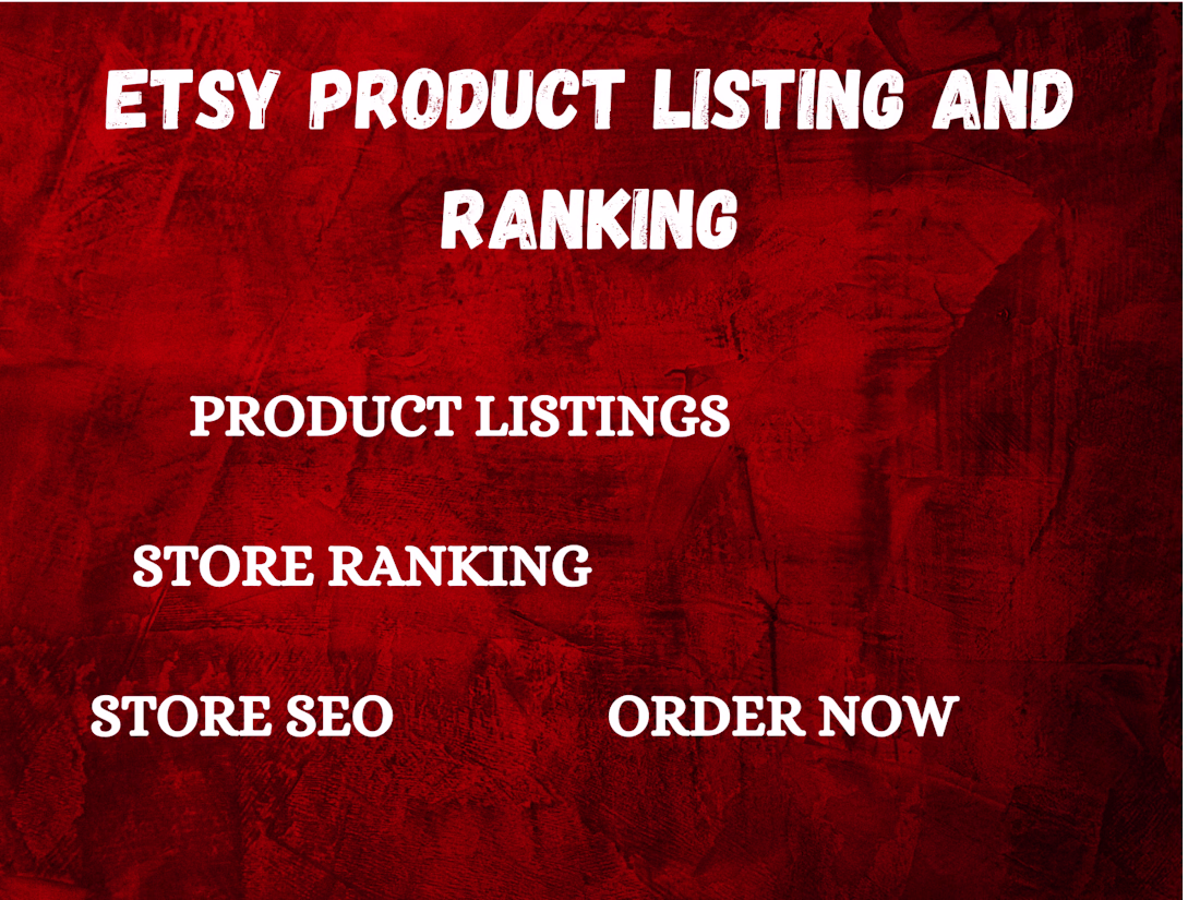 Cover image for I will do etsy product listings and optimization, etsy ranking 