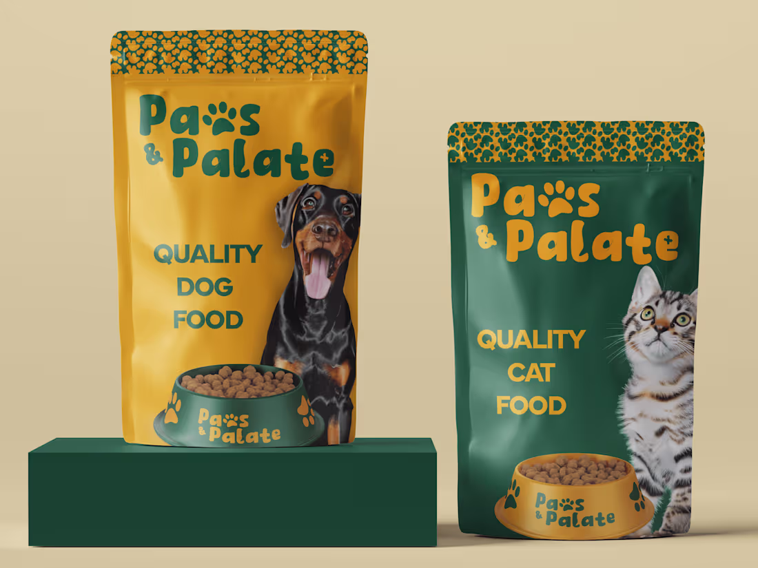 Cover image for Paws & Palate 🐾 - Pet Food Brand Identity