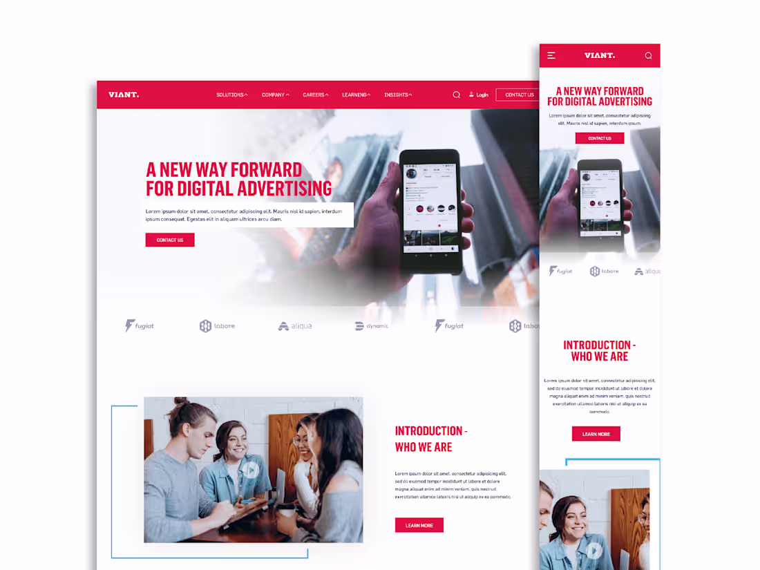 Cover image for VIANT - Website UI/UX Design