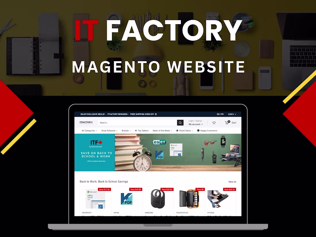 Cover image for IT Factory | Magento Website