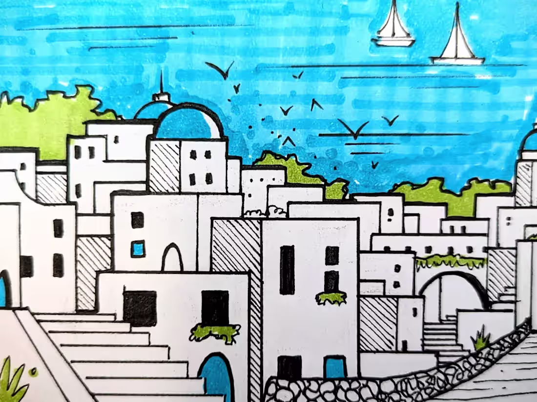 Cover image for Colorful Landscape Postcards 