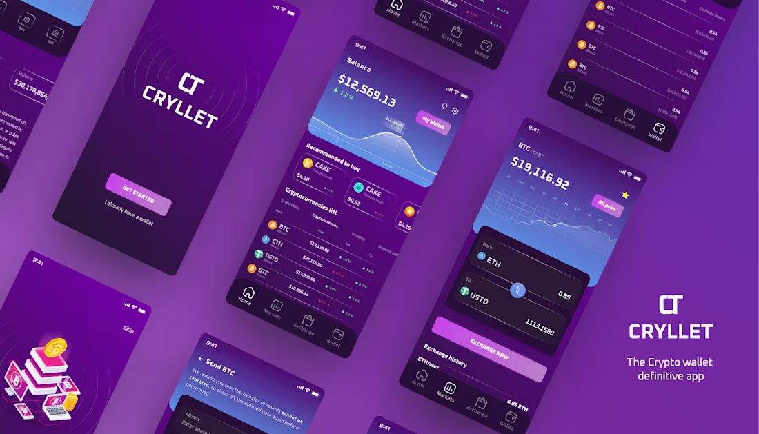 Cover image for UI UX Design - Crypto Currency app - Case of Study