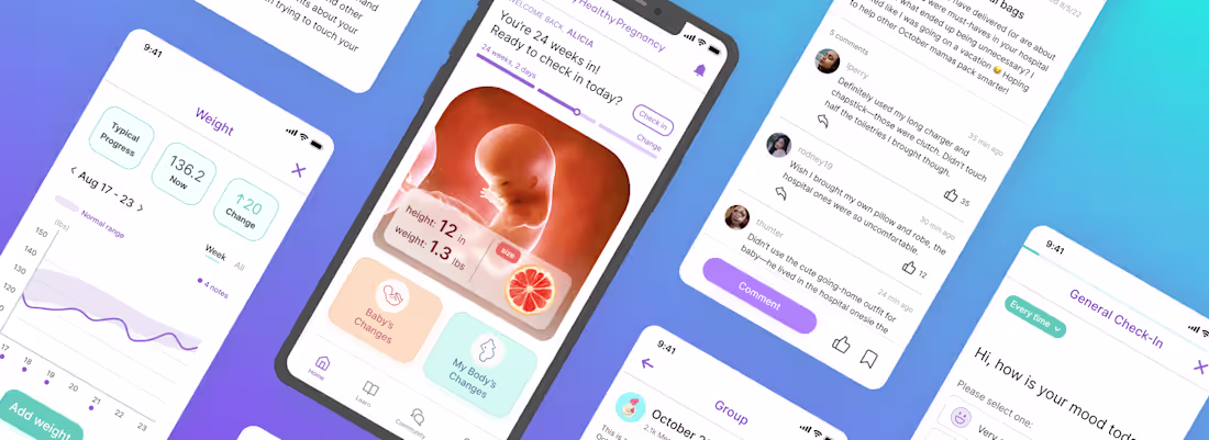 Cover image for MyHealthyPregnancy App Redesign