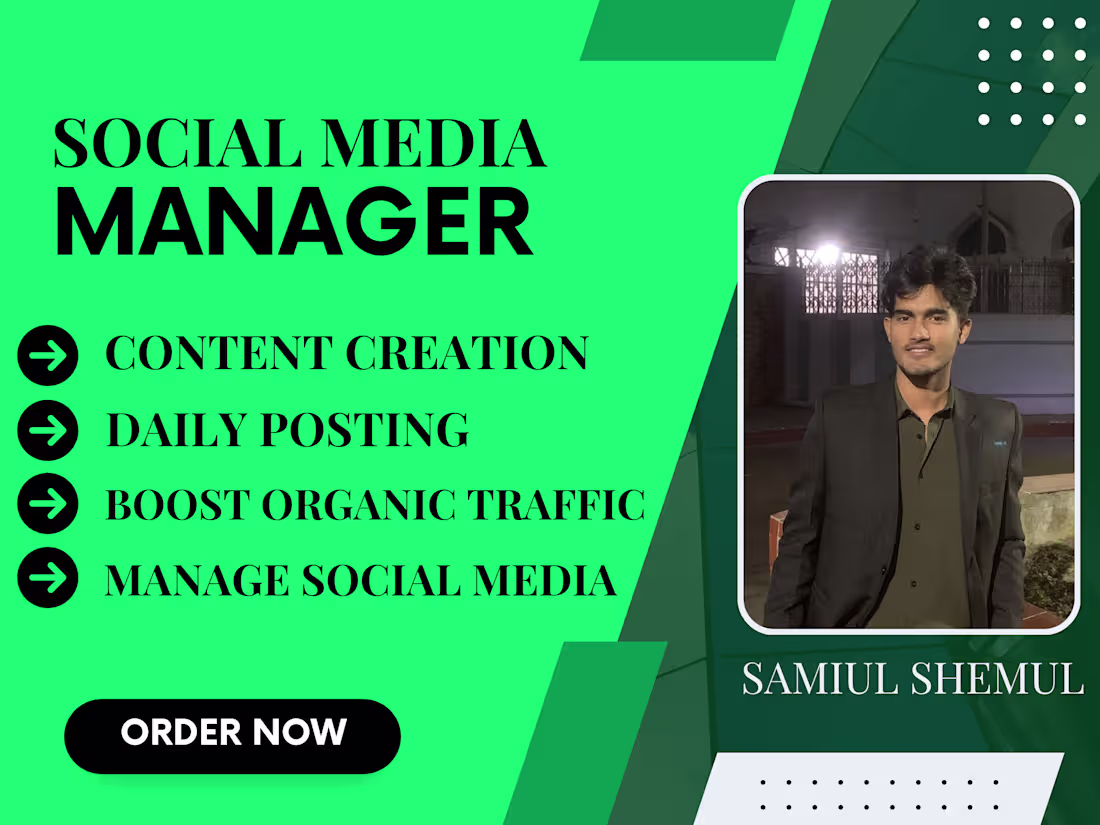 Cover image for I'll be your Social Media Marketing expert!