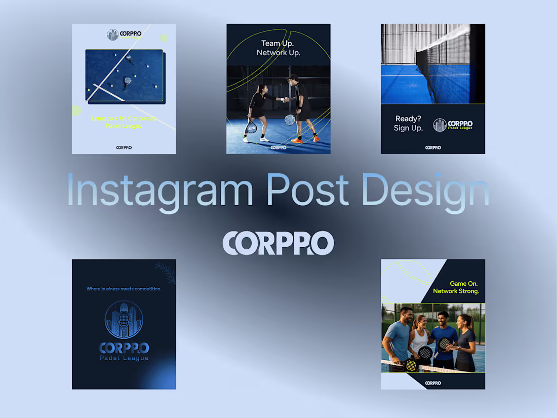 Cover image for Instagram Post Design for CORPPO — Corporate Padel Events