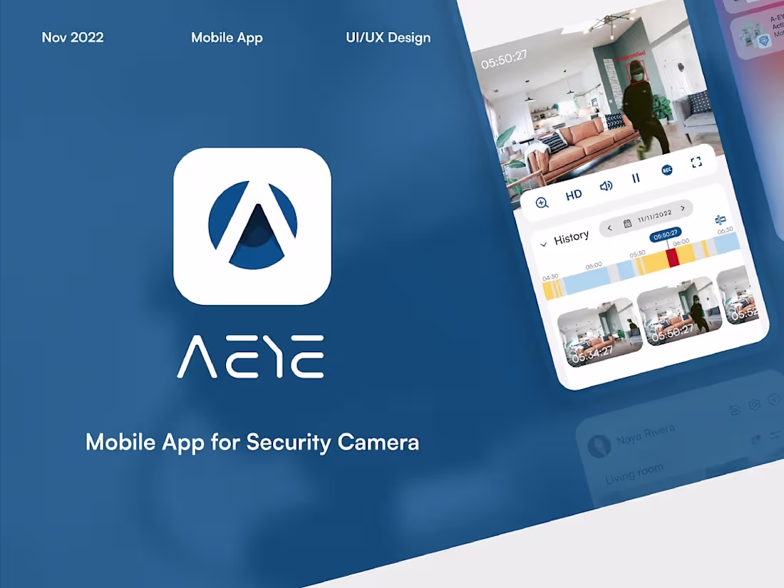 Cover image for AEYE - Mobile App for Security Camera