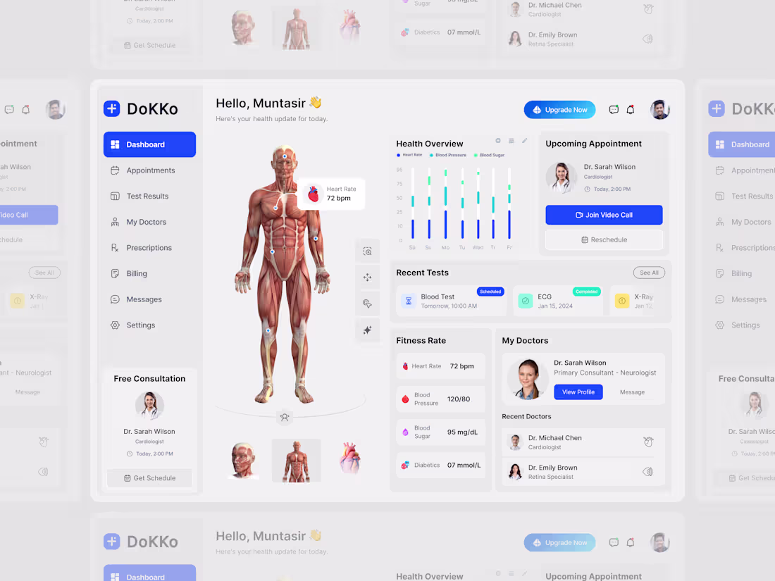 Cover image for Health Care Patient dashboard. let me know, how is it to you???
