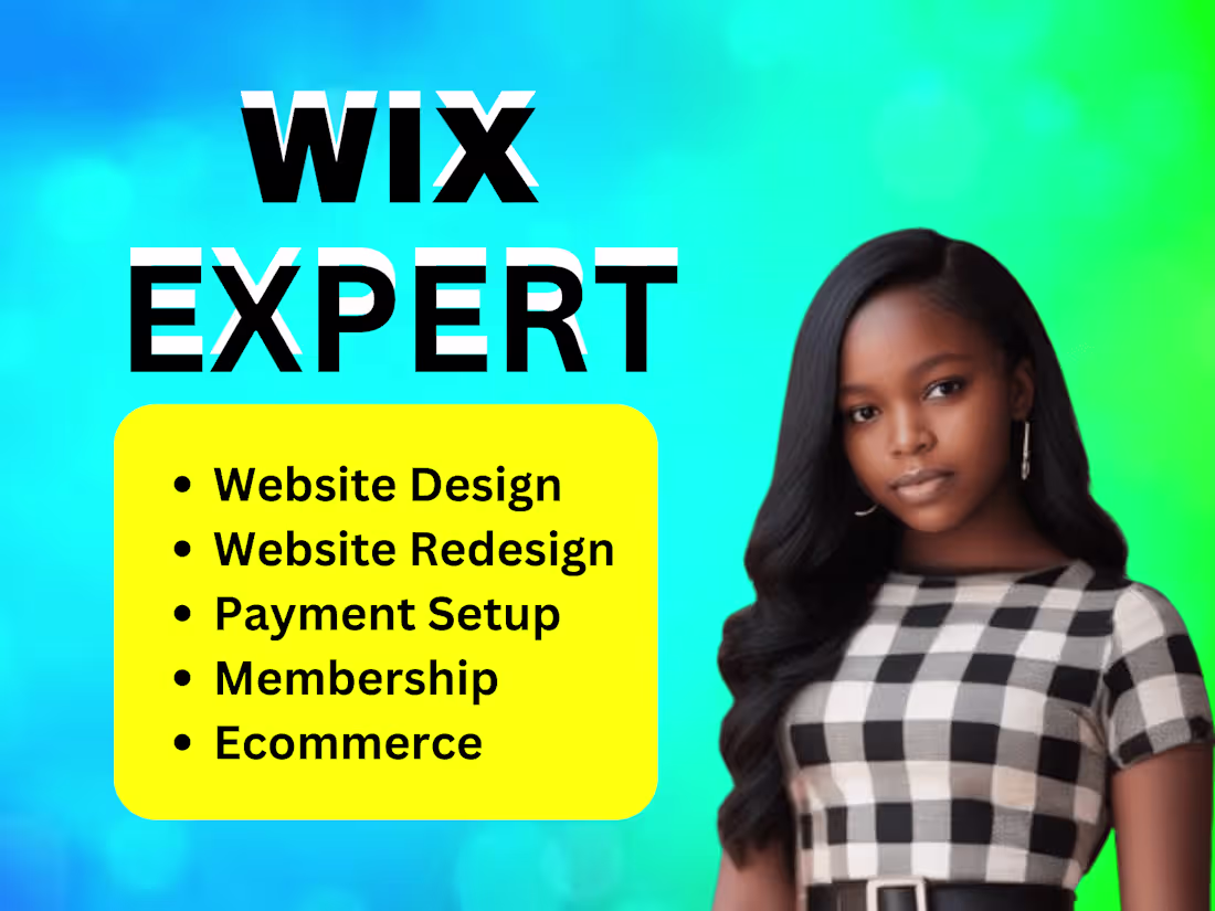 Cover image for I will design wix website design / website redesign squarespace