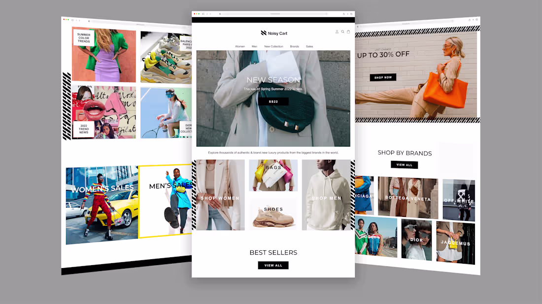 Cover image for Luxury Fashion Online Store