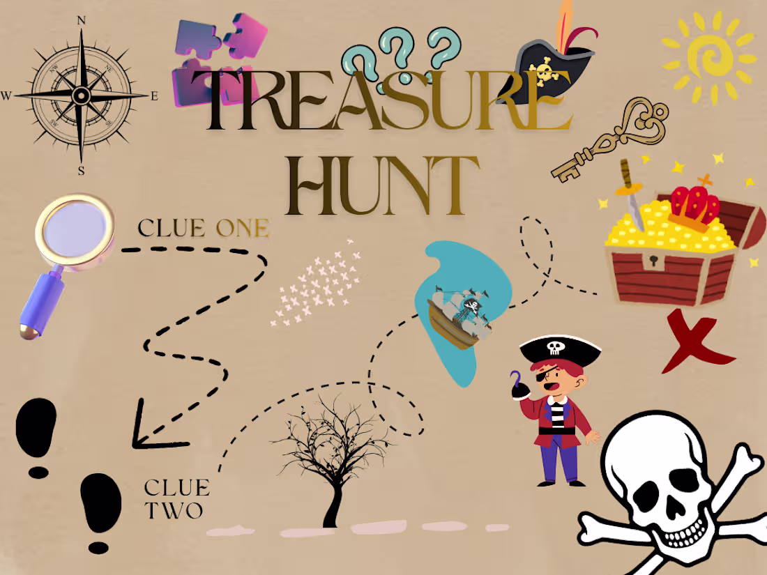 Cover image for Home treasure hunts(for birthday , kids ,couples)