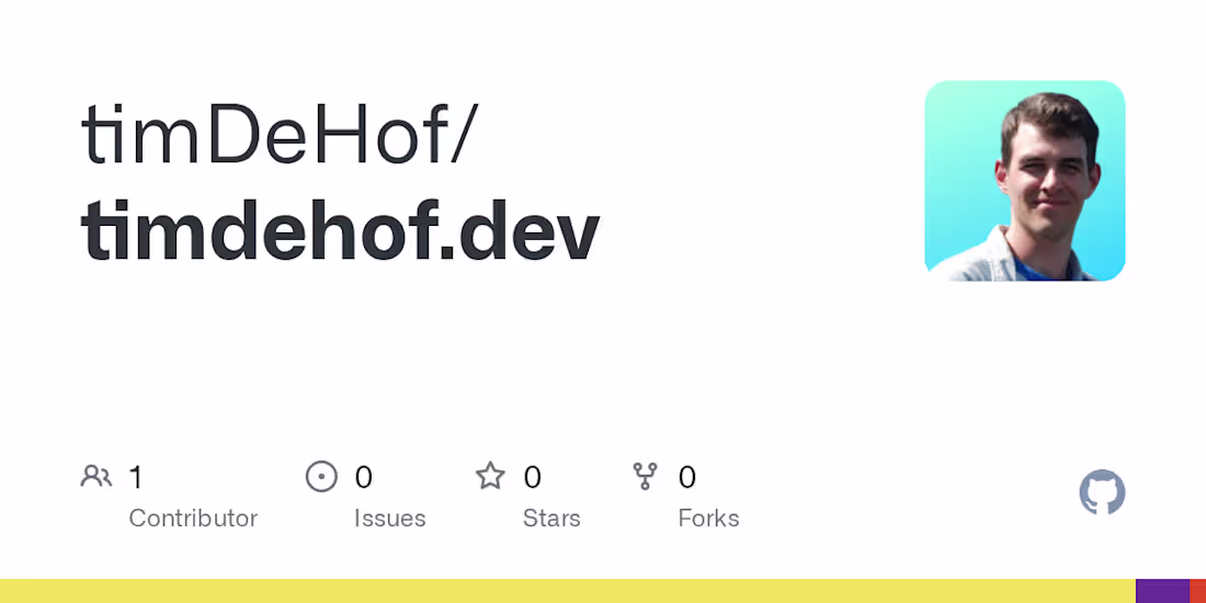 Cover image for Timothy DeHof - 3D Portfolio Website