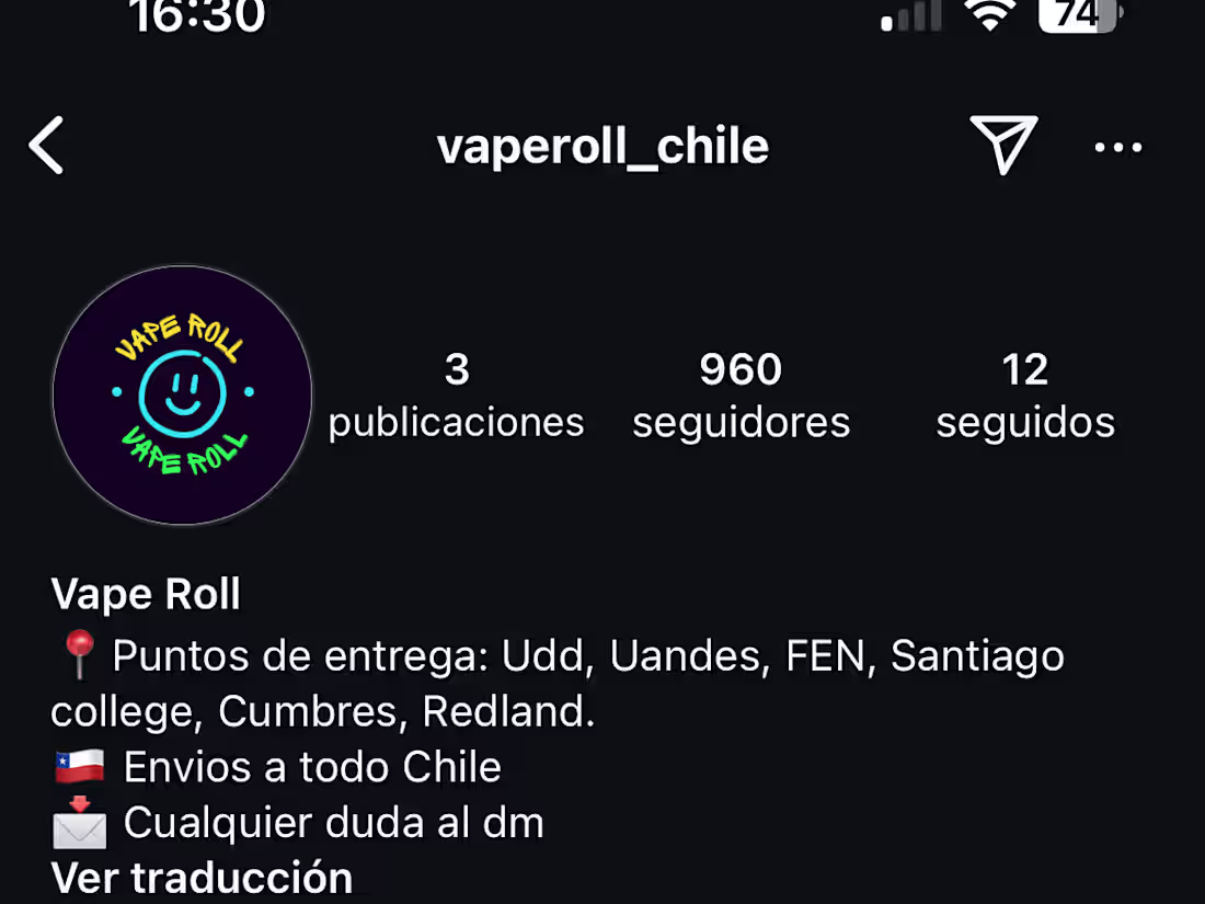 Cover image for Vape Roll_Chile E-commerce Launch