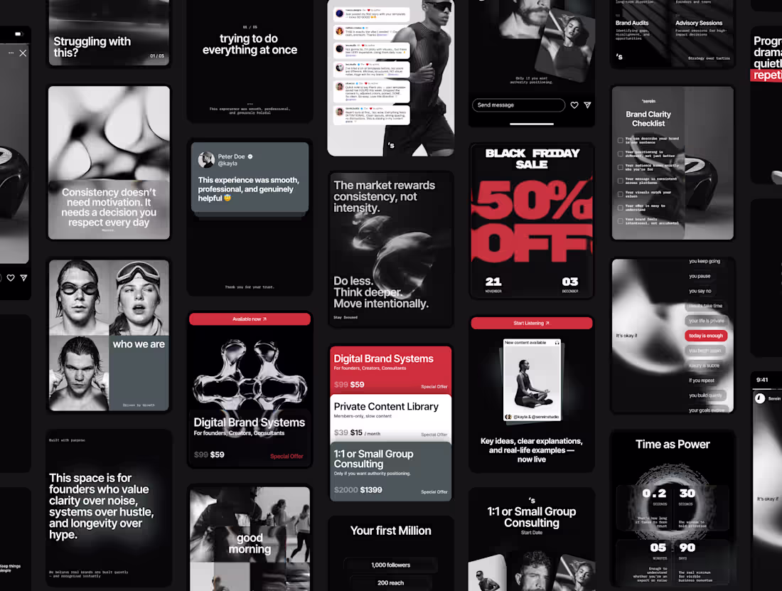 Cover image for Social Media Templates Dark-mode template