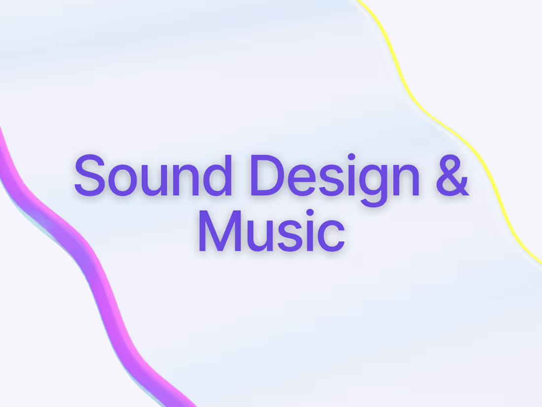Cover image for Sound Design & Music For Brands/Commercials