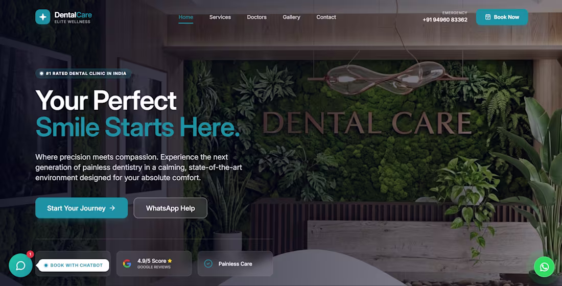 Cover image for DentalCare is a conversion-focused healthcare