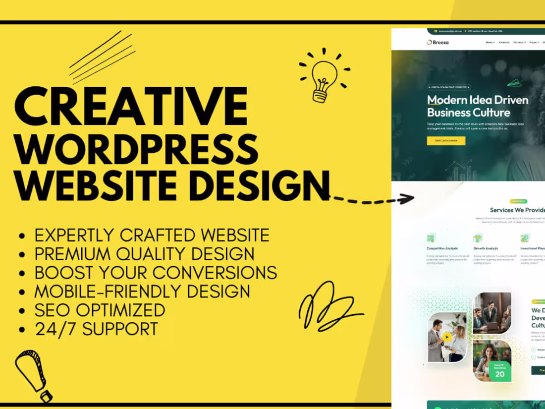 Cover image for Responsive Wordpress Website Design
