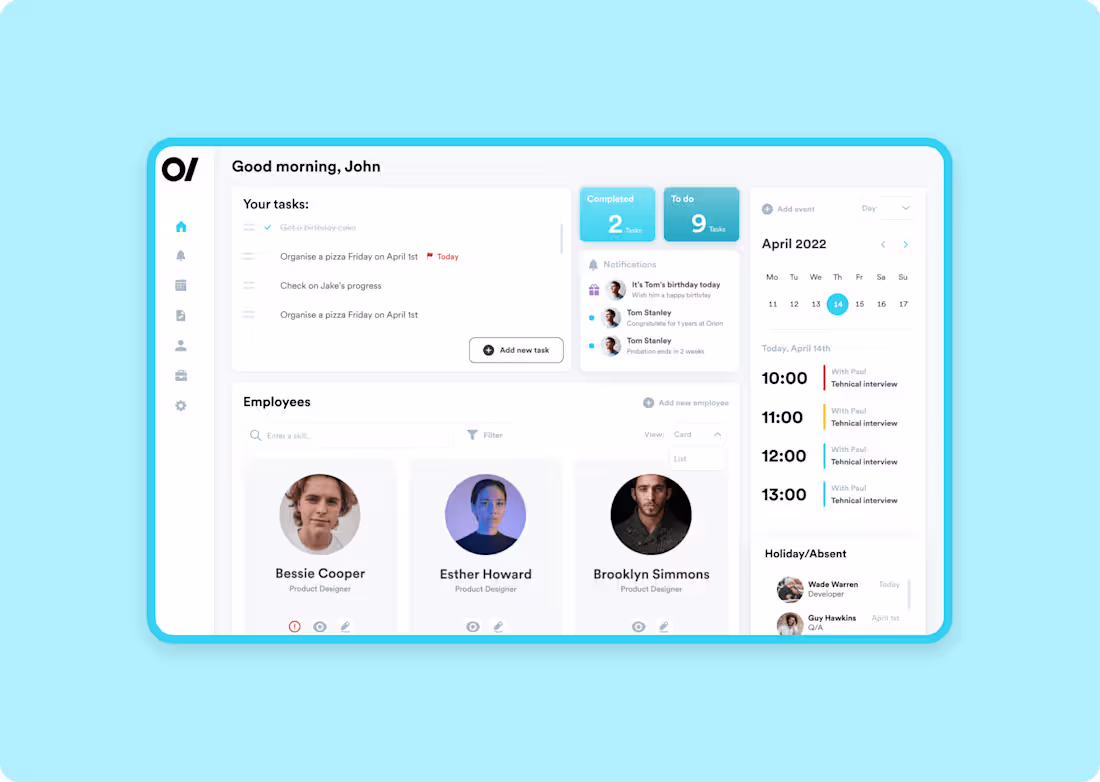 Cover image for HR Management System for Orion Innovation
