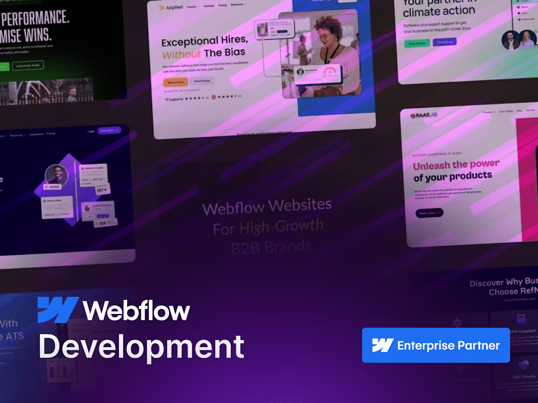 Cover image for Webflow Development: Custom and High-Performance Websites