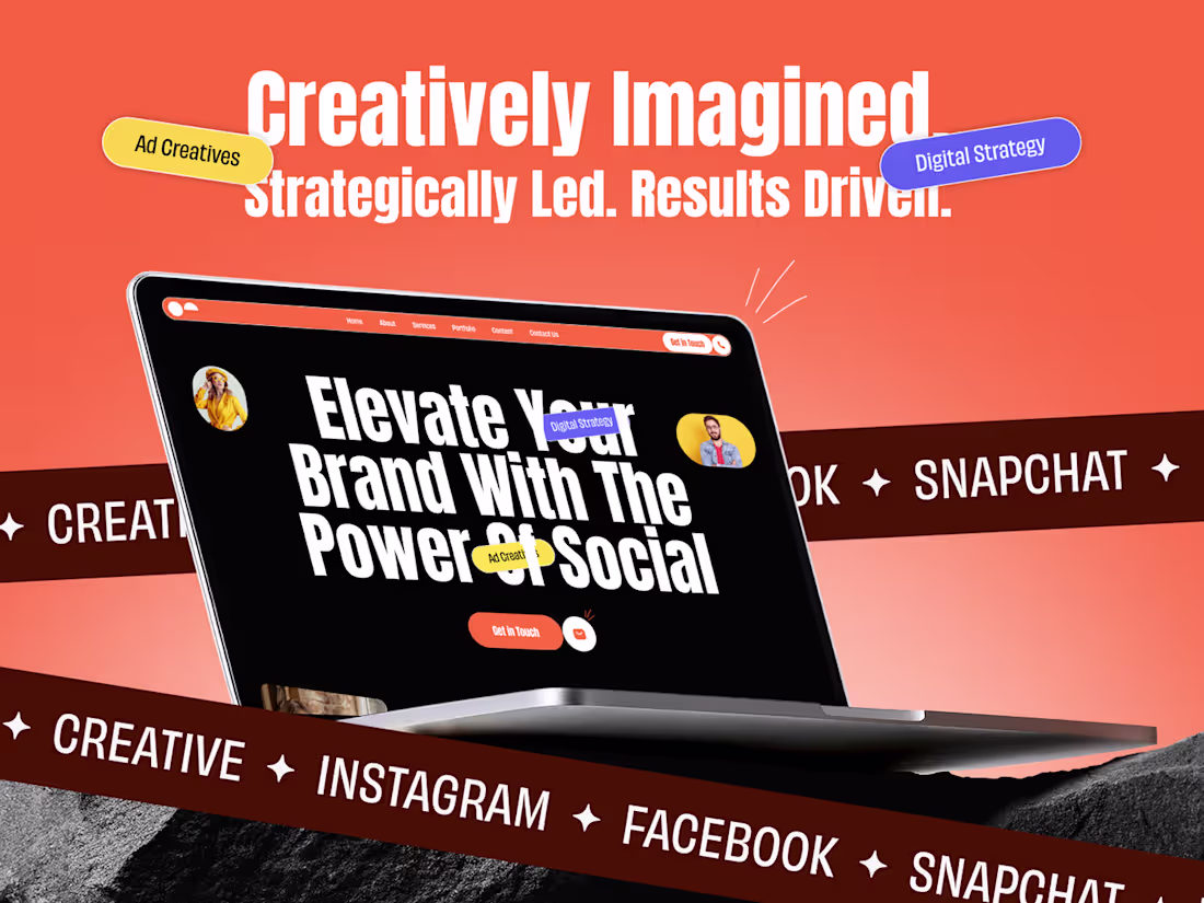 Cover image for Social Media Agency Website Redesign