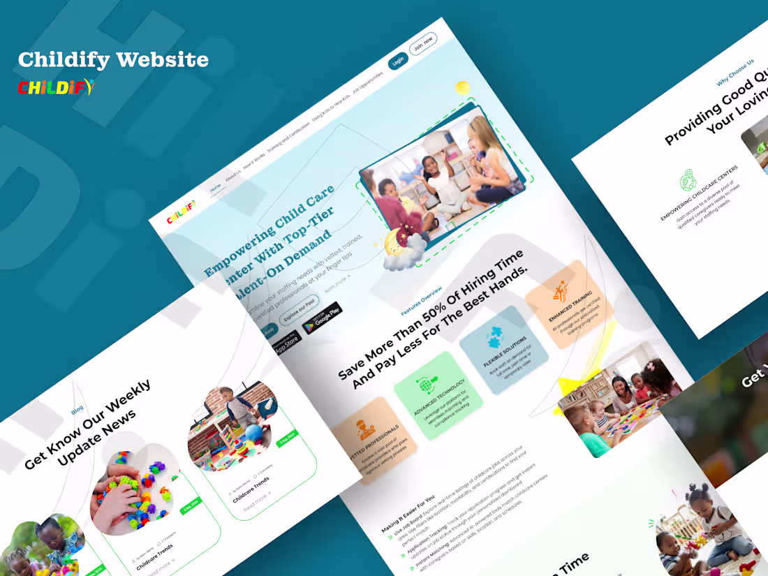 Cover image for Childify: Designing a Childcare Staffing Platform