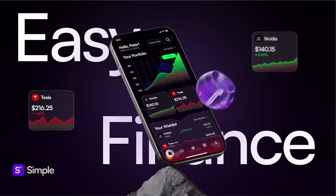 Cover image for Simple Finance App - UI/UX Design