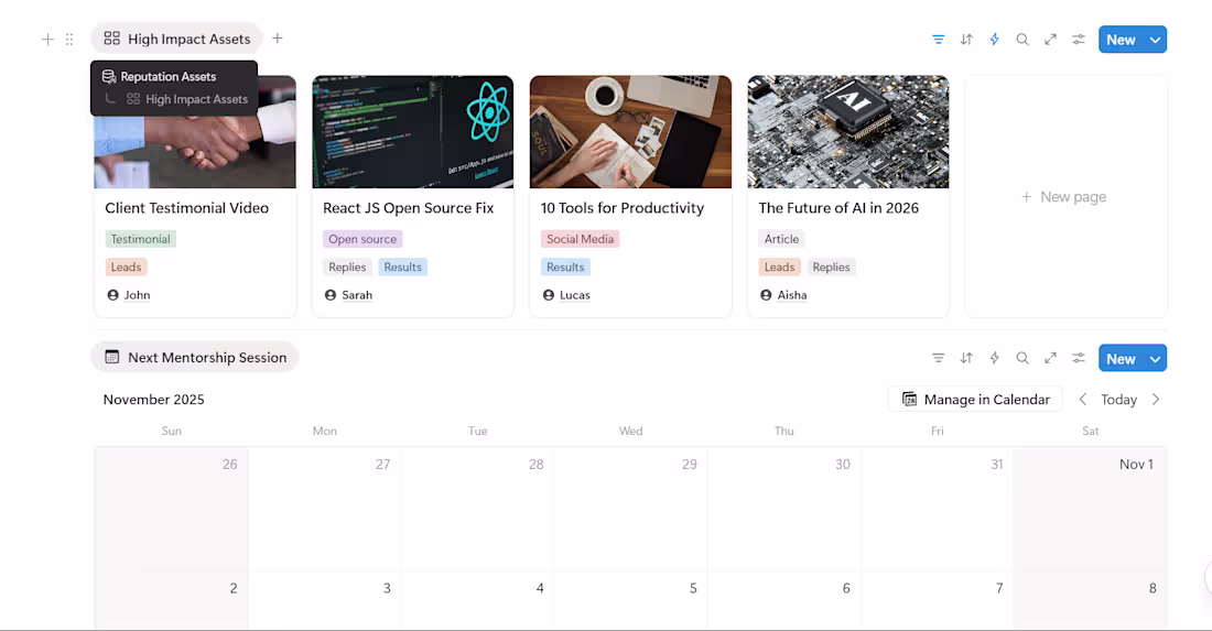 Cover image for Relationship Manager Notion