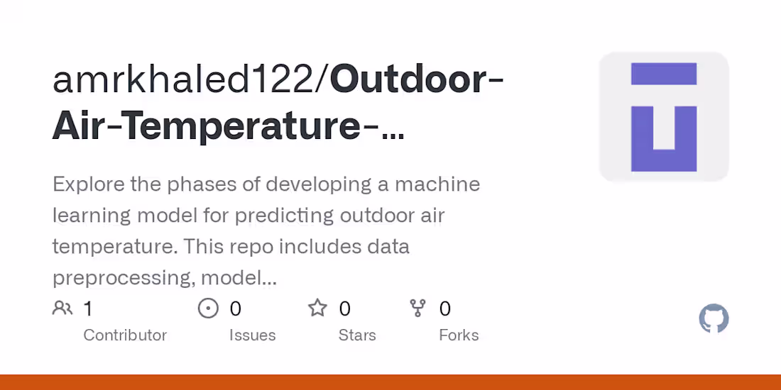 Cover image for Outdoor Air Temperature Prediction