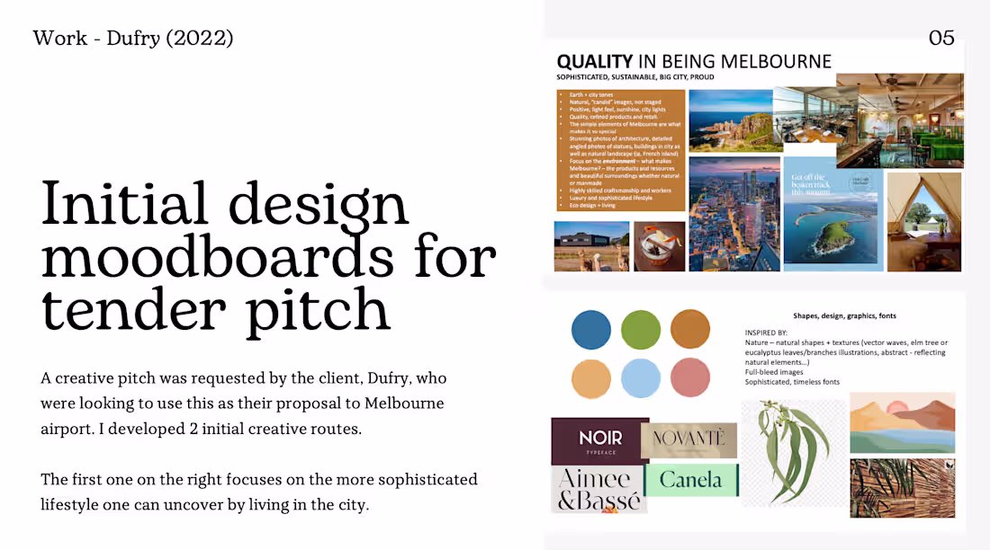 Cover image for Tender pitch for Dufry (duty