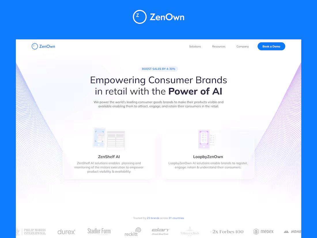 Cover image for ZenOwn – Showcasing AI Technology for Consumer Brands