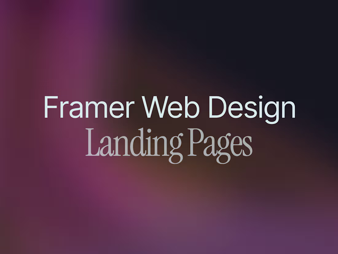 Cover image for Engaging, responsive Framer landing pages that convert.
