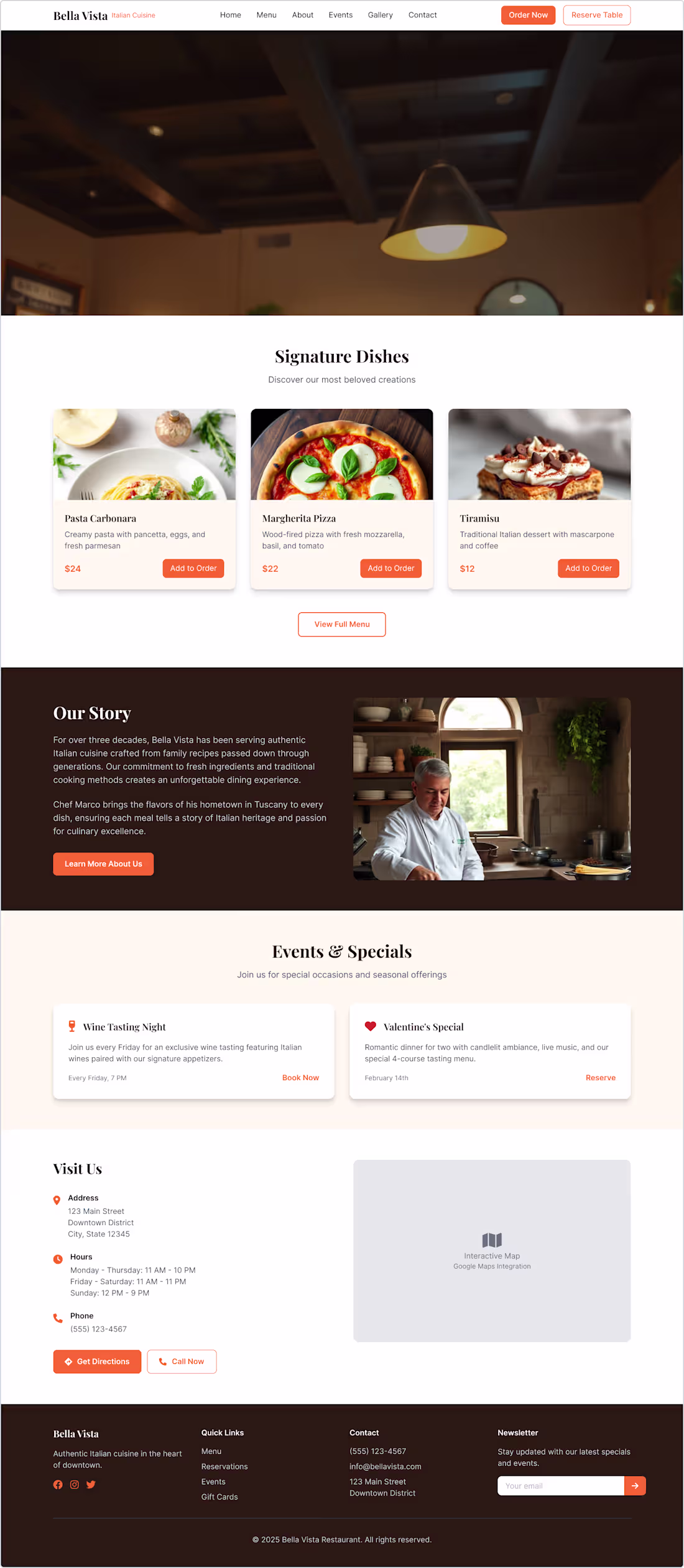 Cover image for Bella Vista Restaurant Website | UI/UX Design Designed a com...