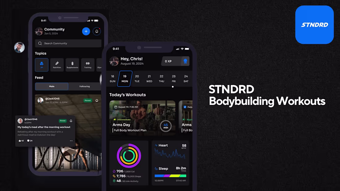 Cover image for STNDRD: Bodybuilding Workouts