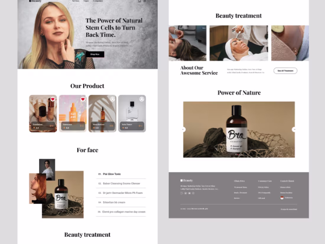 Cover image for Beauty Website Design