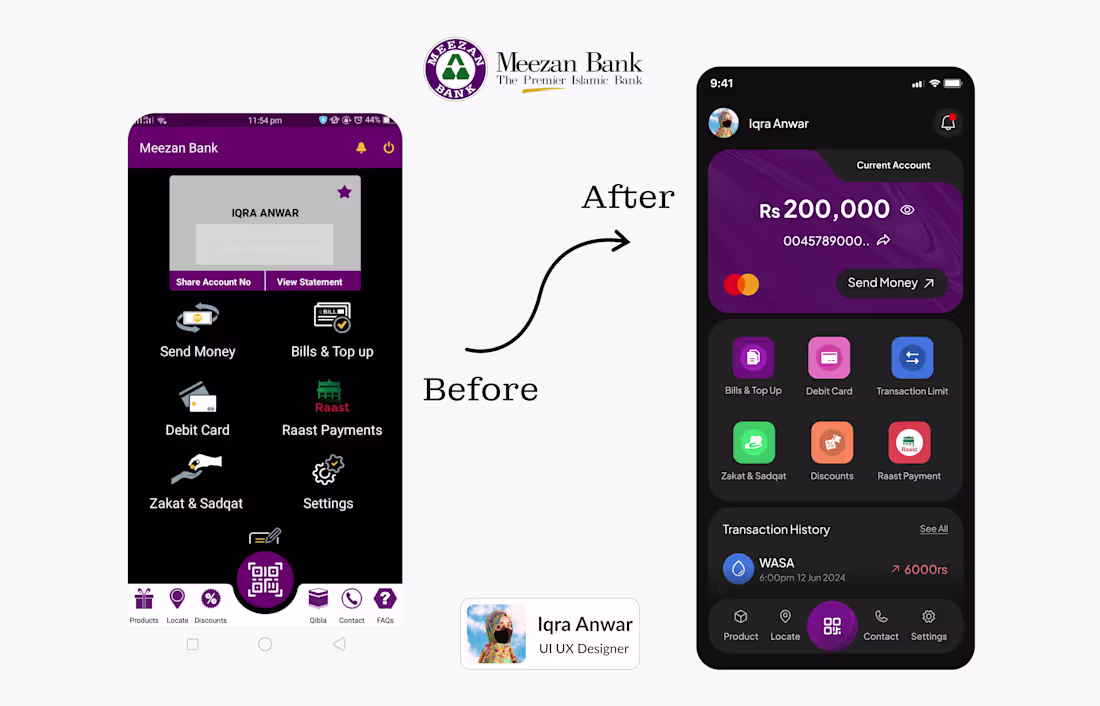 Cover image for Before Vs After - Local Banking App Redesign