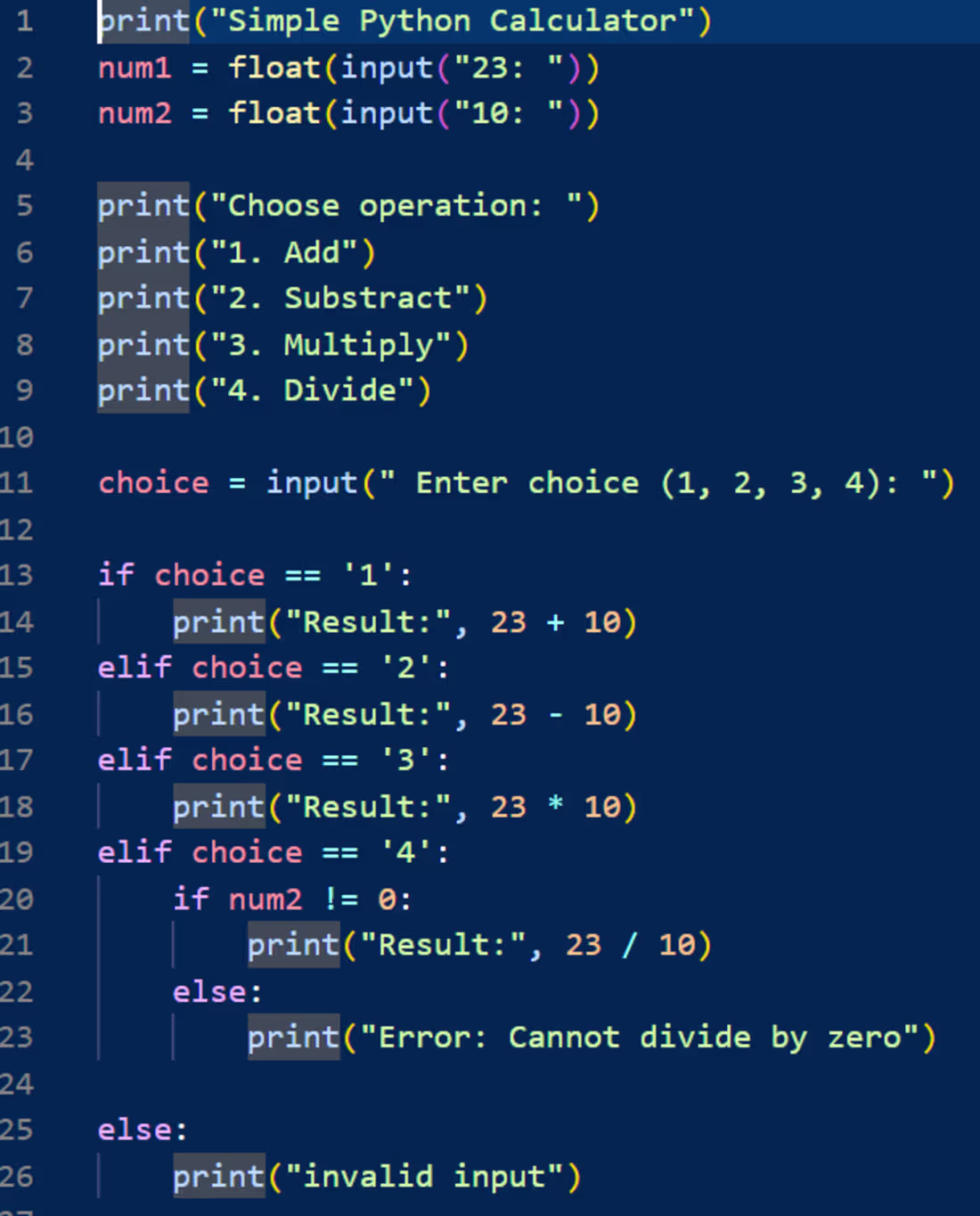 Cover image for A simple python calculator