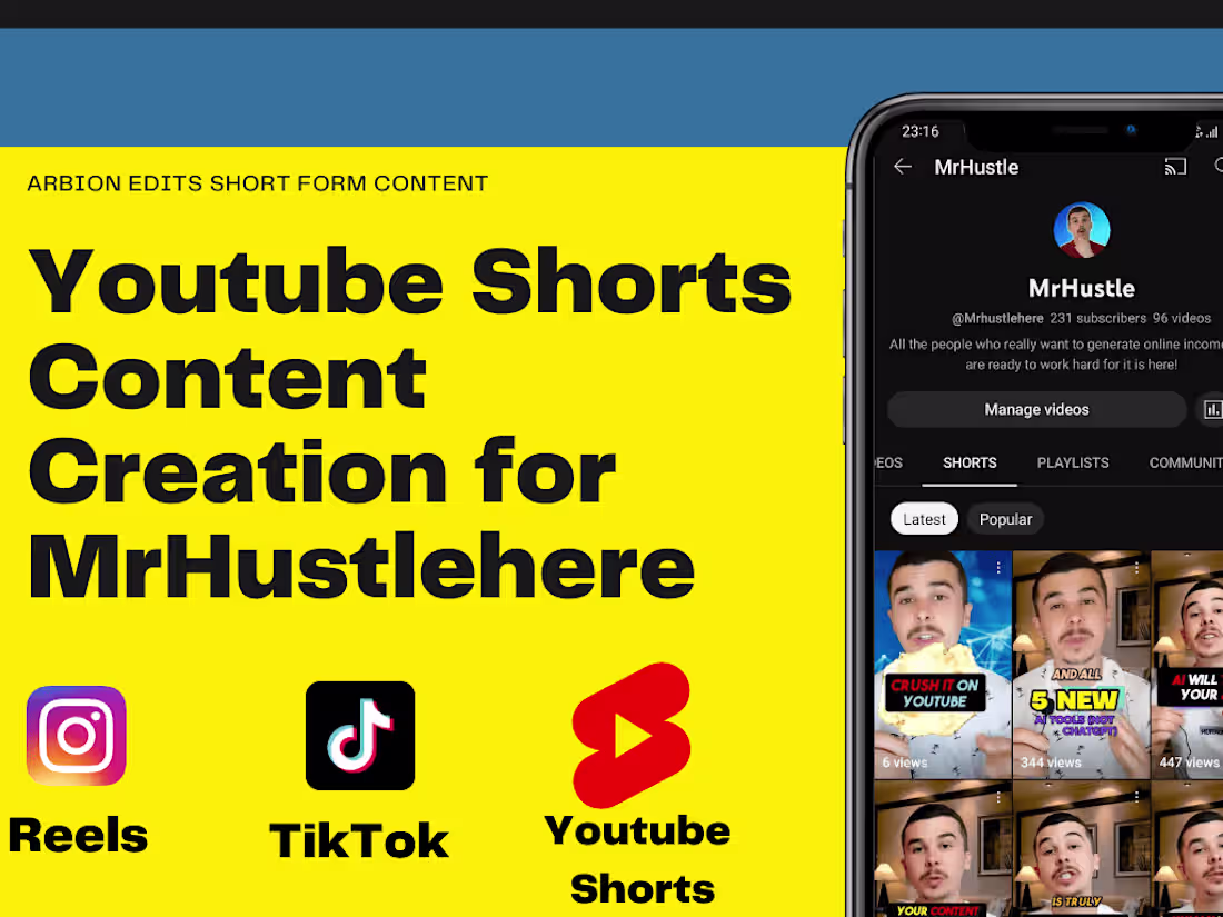 Cover image for Youtube Shorts Channel Creation for Myself