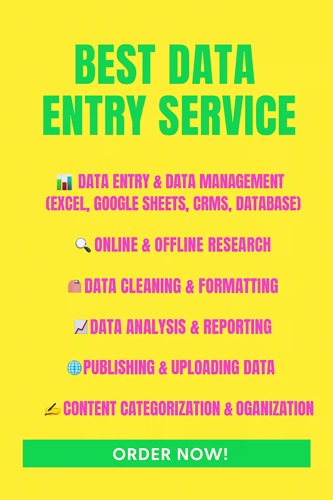 Cover image for Data Cleaning & Spreadsheet Structuring Description: Organiz...