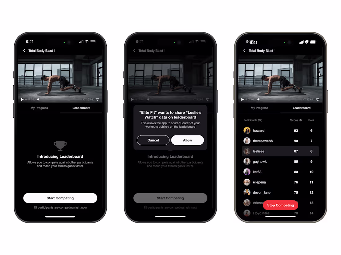 Cover image for Leaderboard Design | Fitness