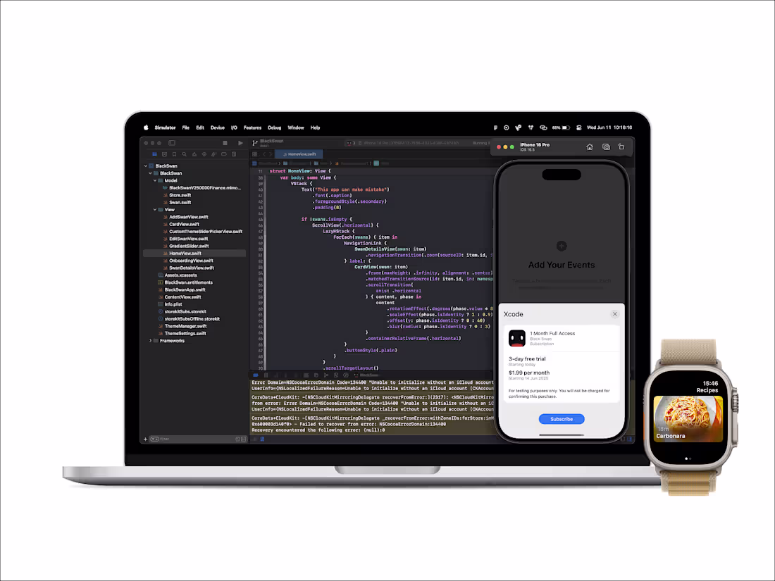 Cover image for Multiplatform iOS and watchOS App Development