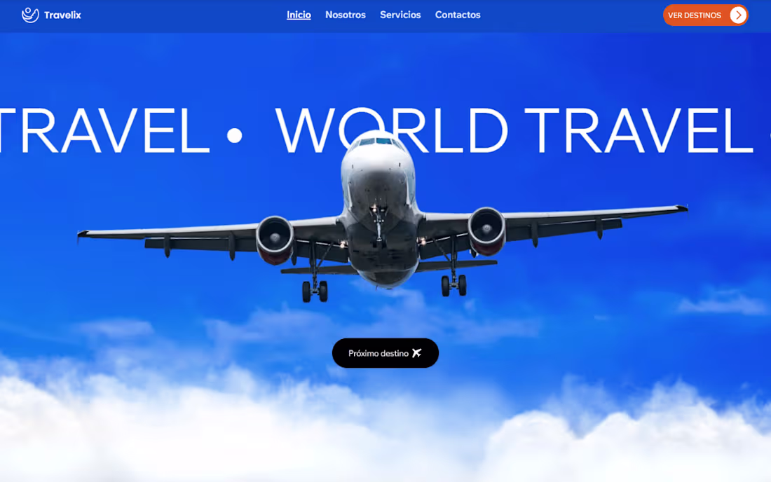 Cover image for Sitio Web para la industria de Viajes / Travels