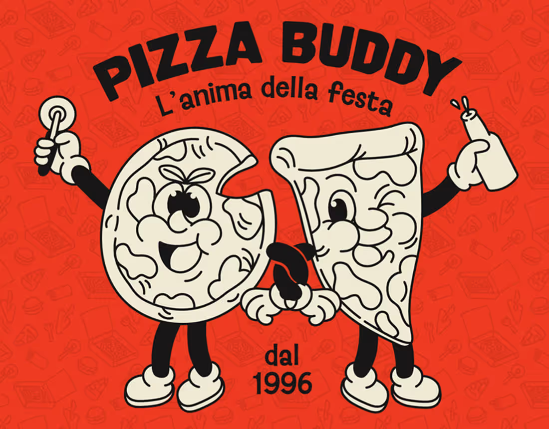 Cover image for Pizza Buddy - Italian pizzeria branding