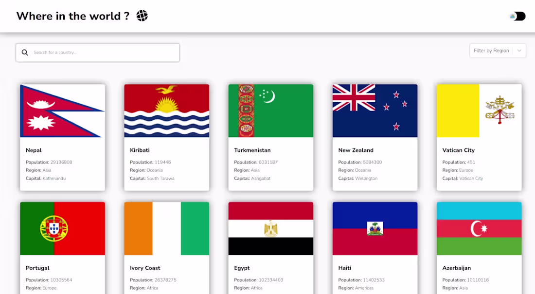 Cover image for Countries WebApp