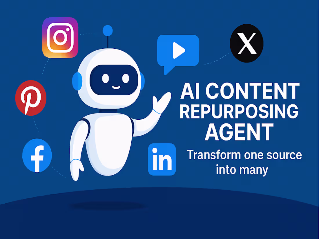 Cover image for AI Agent for Content Repurposing Across Social Media