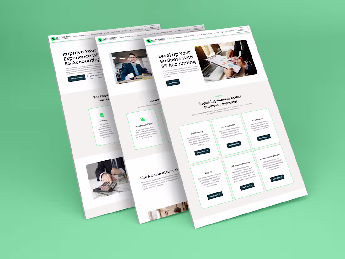 Cover image for Accounting Website Design & Development Using WordPress