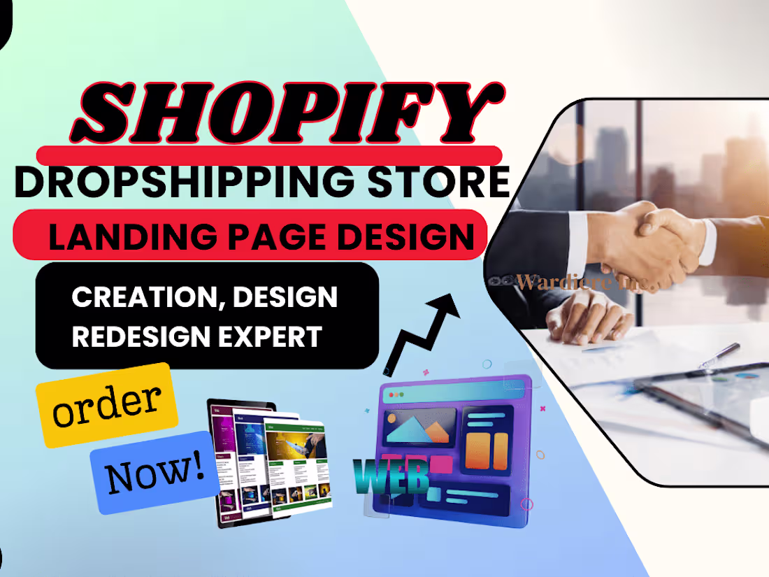 Cover image for shopify dropshipping landing page design 