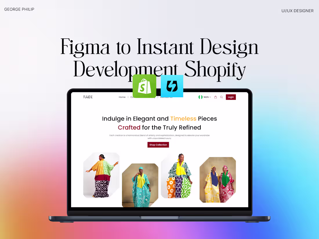 Cover image for Figma to Instant Design & Development using Shopify Website
